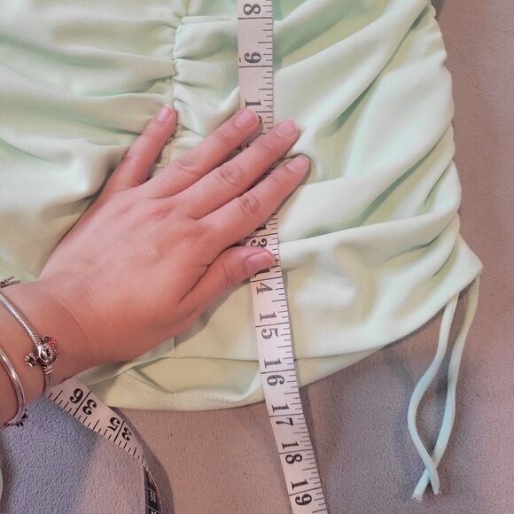 Zara Mini Green Mint Skirt Size XS - Picture 6 of 8